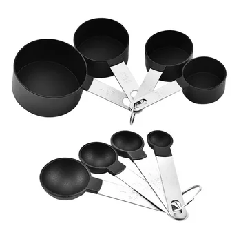 

8Pcs/Set Stainless Steel Measuring Cups and Spoons Kitchen Baking Cooking Tool