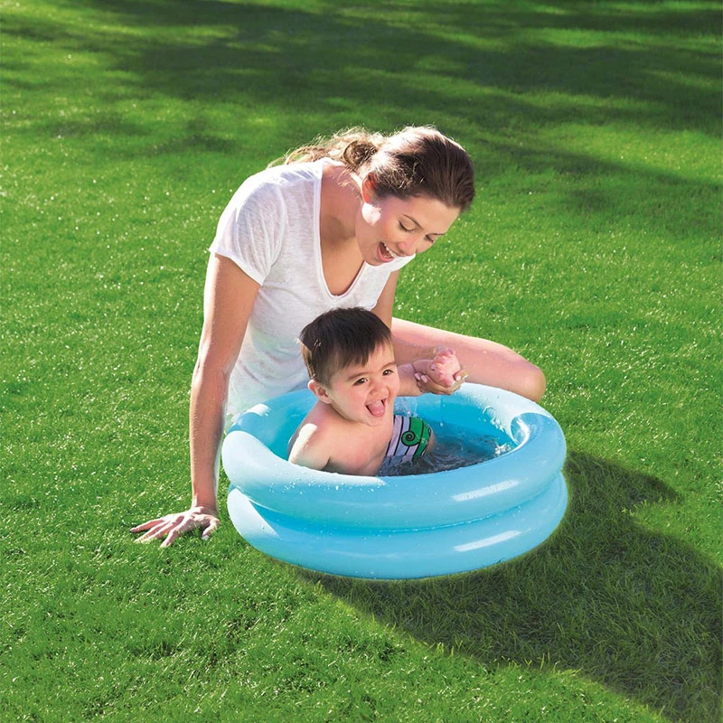 Piscina de pelotas inflable para bañera redonda con estampado de animales para niño, bañera de agua para chico|Piscina| AliExpress