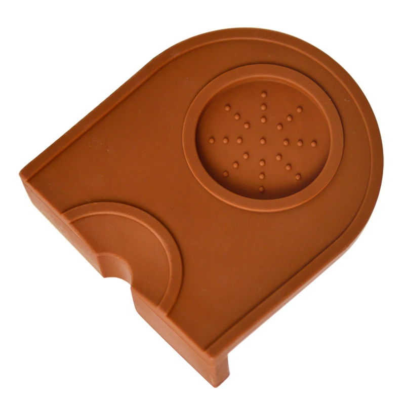 

Small Non-Slip Espresso Double Coffee Tamper Pad Silicone Coffee Hammer Mats Corner Coffee Powder Maker Hammer Pressure Mat