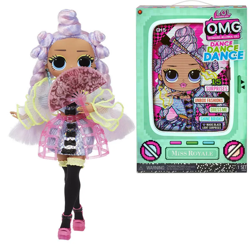 Lol Surprise Omg Dance Miss Royale Fashion Doll With 15 Surprises Including Magic Black Light Shoes Hair Brush Doll Great Gift Aliexpress