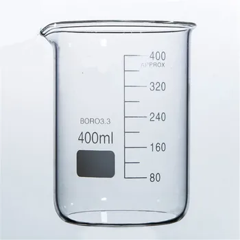 

400mL Glass Beaker Low Form New Chemical Lab Glassware