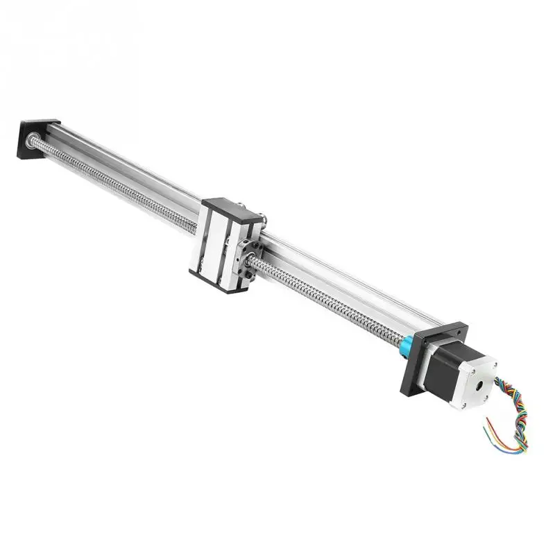JF-XUAN Ball Screw Slide Rail Linear Guides High Accuracy Linear Motion Guide Rail Slide Stage Actuator 500mm Stroke and Stepper Motor for Automation Industries Reciprocating Applications 1204 JF-XUAN Ball Screw Slide Rail Linear Guides High Accuracy Linear Motion Guide Rail Slide Stage Actuator 500mm Stroke and Stepper Motor for Automation Industries Reciprocating Applications 1204