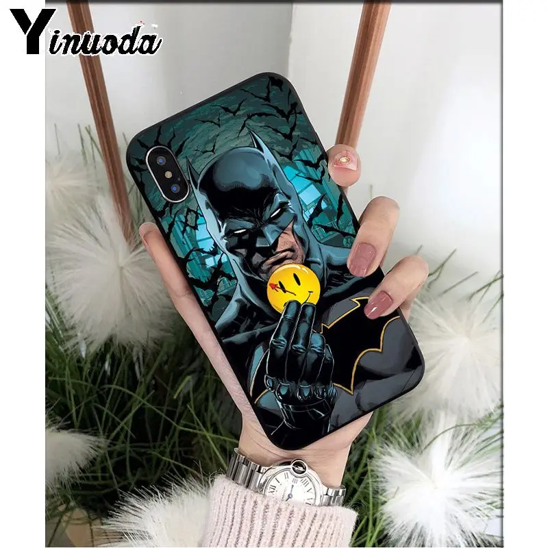 A11 Yinuoda Batman Joker Comic TPU Soft Silicone Phone Case Cover for iPhone 8 7 6 6S Plus 5 5S SE XR X XS MAX Coque Shell - Цвет: A11
