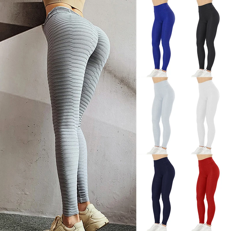 Sfit, сексуальные женские штаны для йоги, пуш-ап, одноцветные жаккардовые леггинсы для спортзала, колготки, тянущиеся леггинсы для бега, фитнеса, спортивные штаны с высокой талией