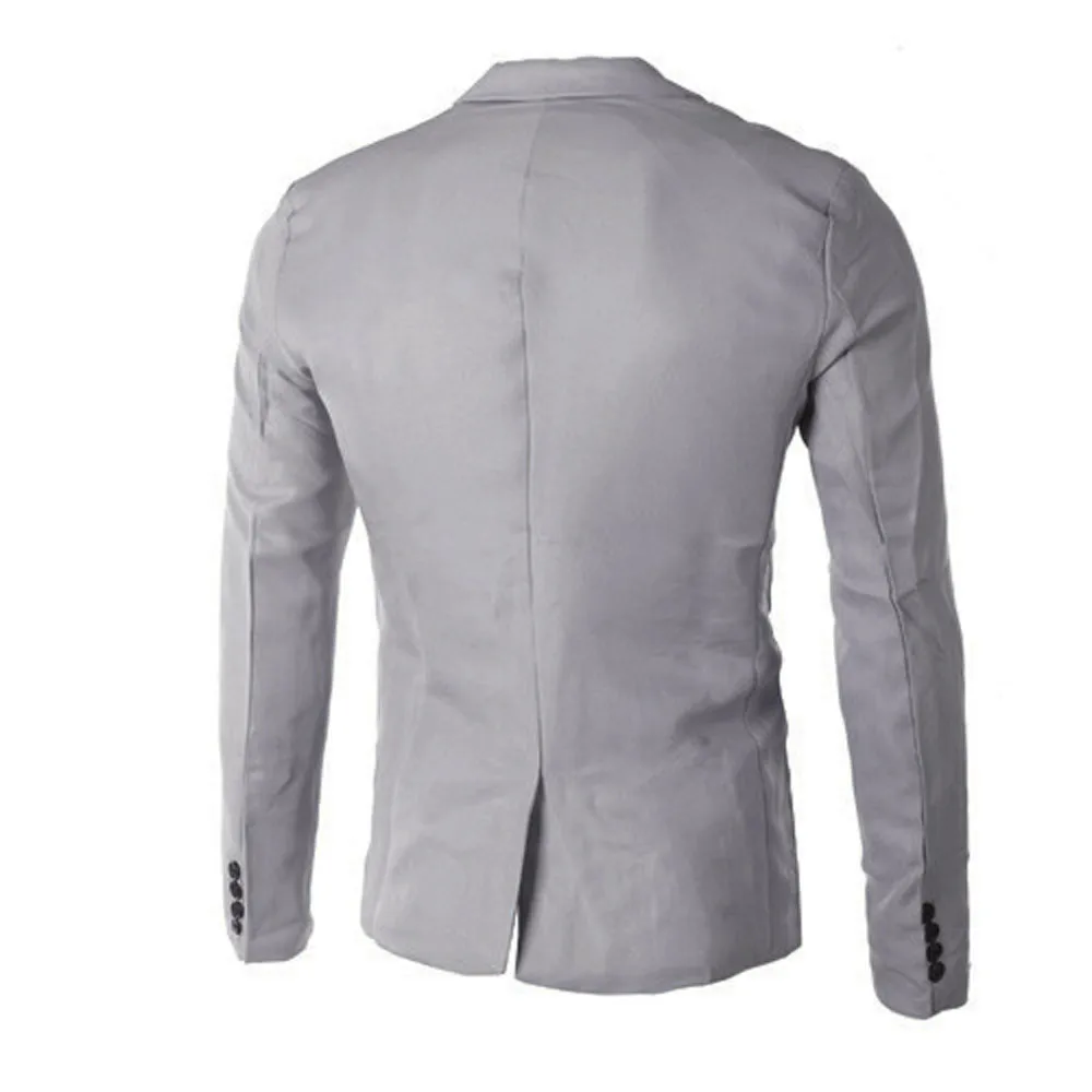 Мужской приталенный белый пиджак брендовый на одной пуговице с зубчатым отворотом мужской костюм пиджак вечерние свадебные деловые повседневные Костюмы Homme 3XL