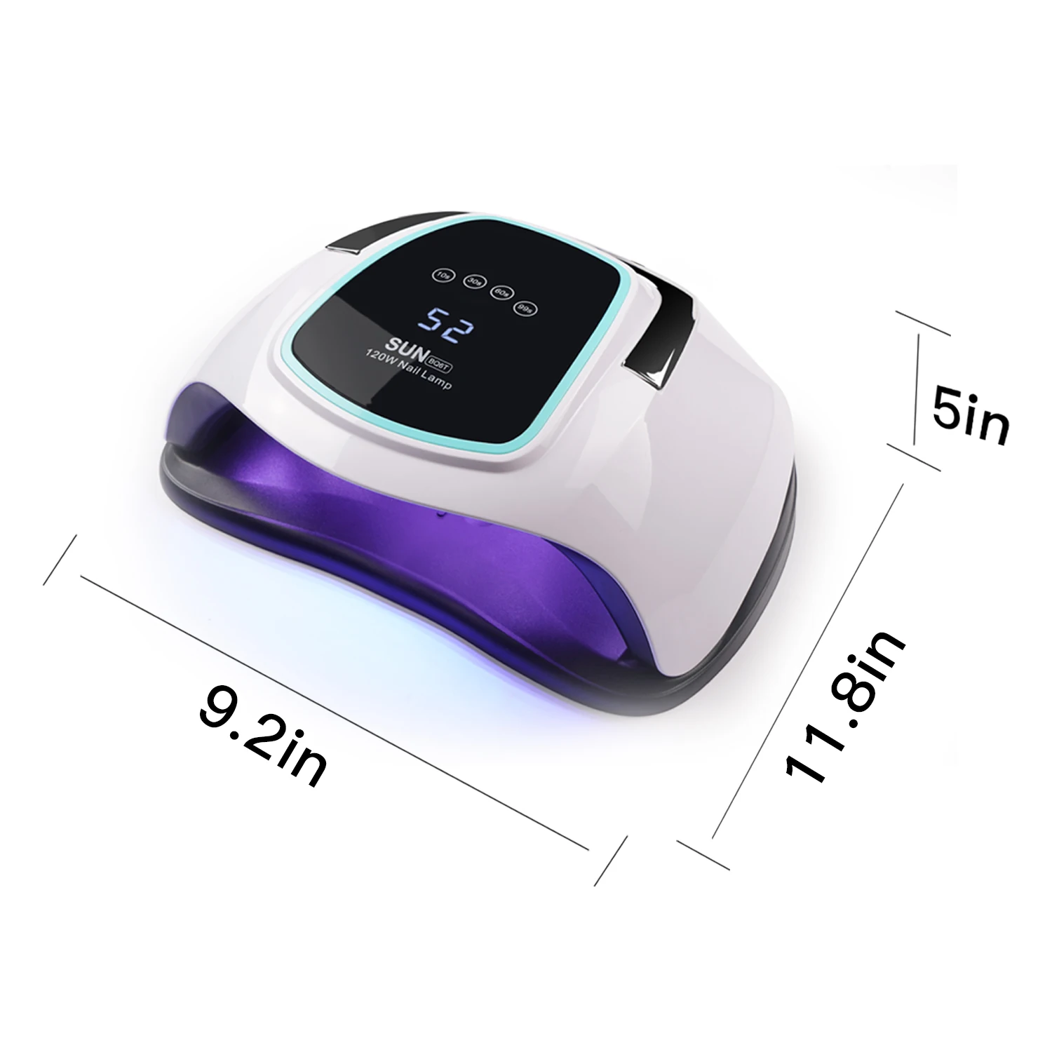 SUN BQ6T 72W Nail Lamp Drying for Gel Varnish UV LED Lamp for Nails Dryer Drying for Manicure Gel LCD Screen Nail Dryer