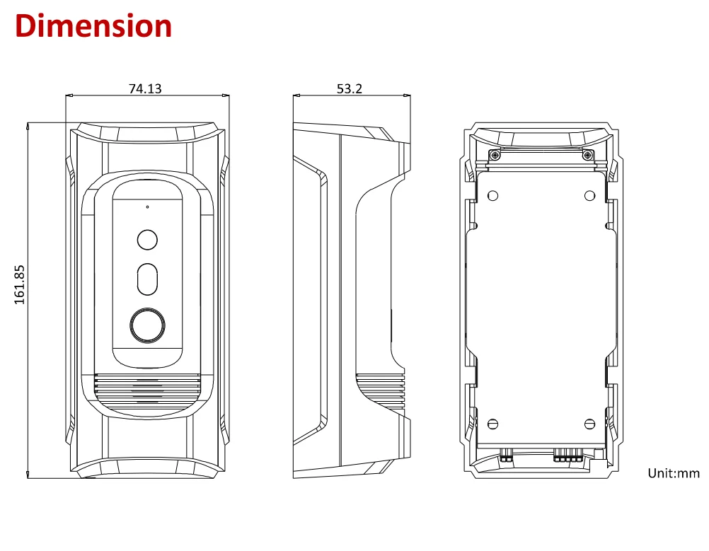 Hikvision Motion detection Doorbell Proof Vandal-Resistant  DS-KB8113-IME1 IP Video Intercom Door Station