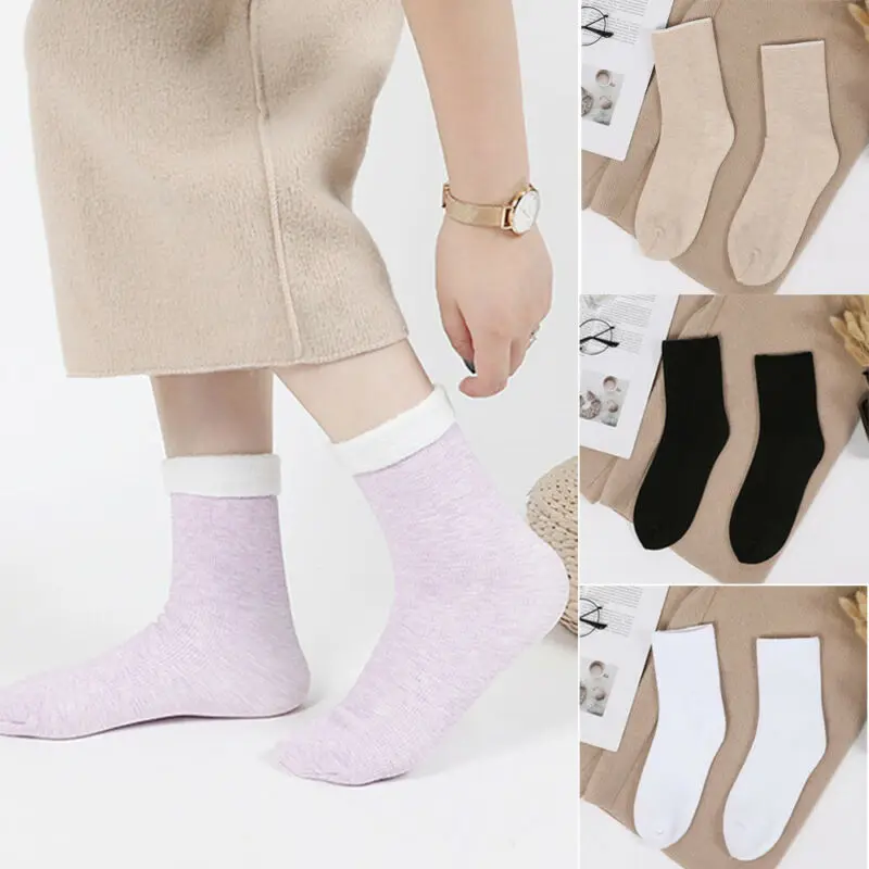 Женские зимние теплые плотные носки; зимние сапоги; теплые носки; женские бархатные носки; 1 пара женских носков