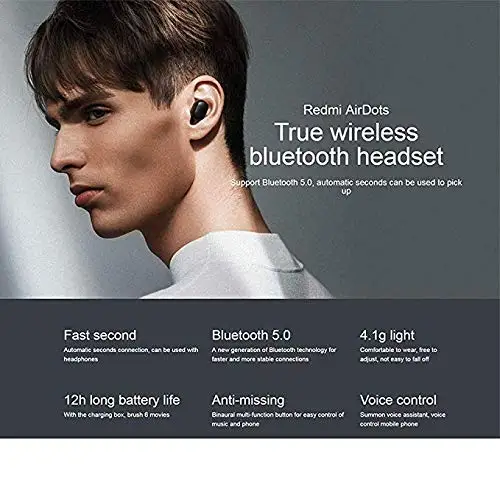 Для Redmi Airdots TWS Bluetooth 5,0 наушники стерео беспроводные активные шумоподавления с микрофоном свободные наушники