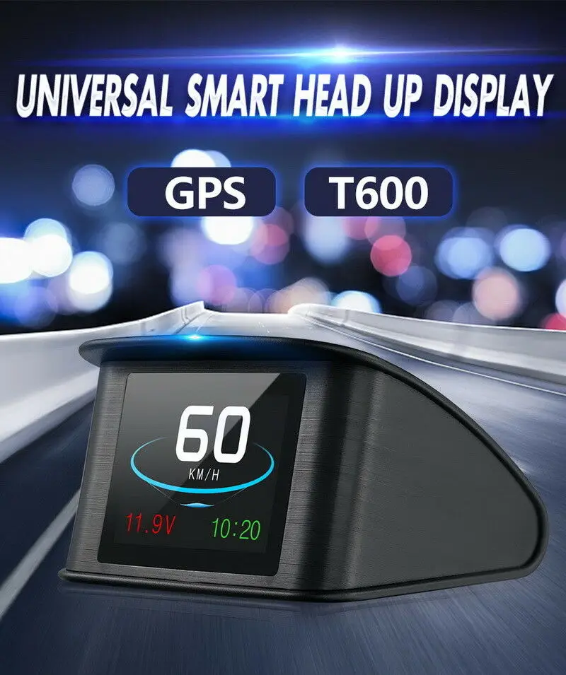 Автомобильный gps HUD Дисплей Цифровой скорость метр спутниковые скорости для всех автомобилей