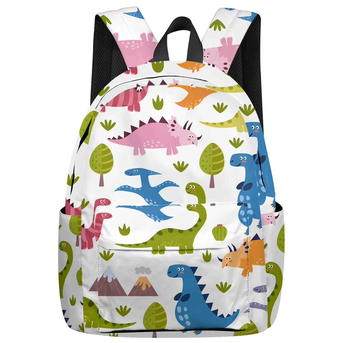 

WHEREISART Lovely Dinosaur Patterns Backpacks College Backpacks Scratch Resistant Computer Backpack Laptop Backpacks Travel