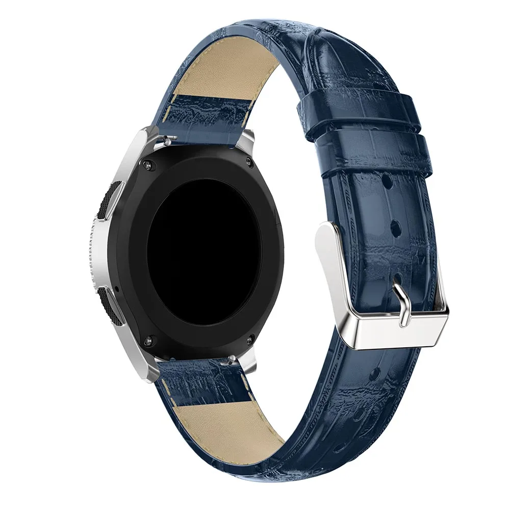Ремешок для часов из натуральной кожи для samsung galaxy watch 46 мм gear S3 ремешок на запястье замена 22 мм браслет ремешок для часов