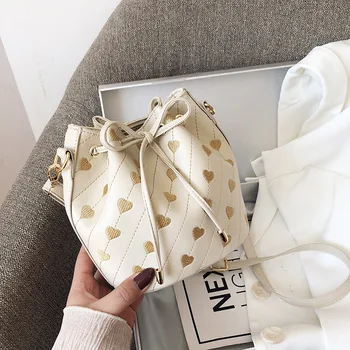 

Summer New Fashion PU Leather Bucket Bags for Women 2020 Sac Femme Chain Handbags Women Designer Bag Crossbody Bags Bolsos