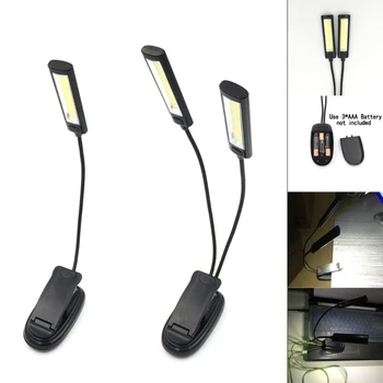 

Single/Double Head Two Gears Lighting Modes LED Light Mini Flexible Clip-on Desktop Reading Book Lamp for Dormitory Bedroom