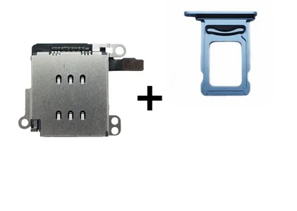 

1set/lot for iPhone XR Dual SIM Card tray Holder Slot + Dual SIM Card reader flex cable SIM Card Adapter Replacement