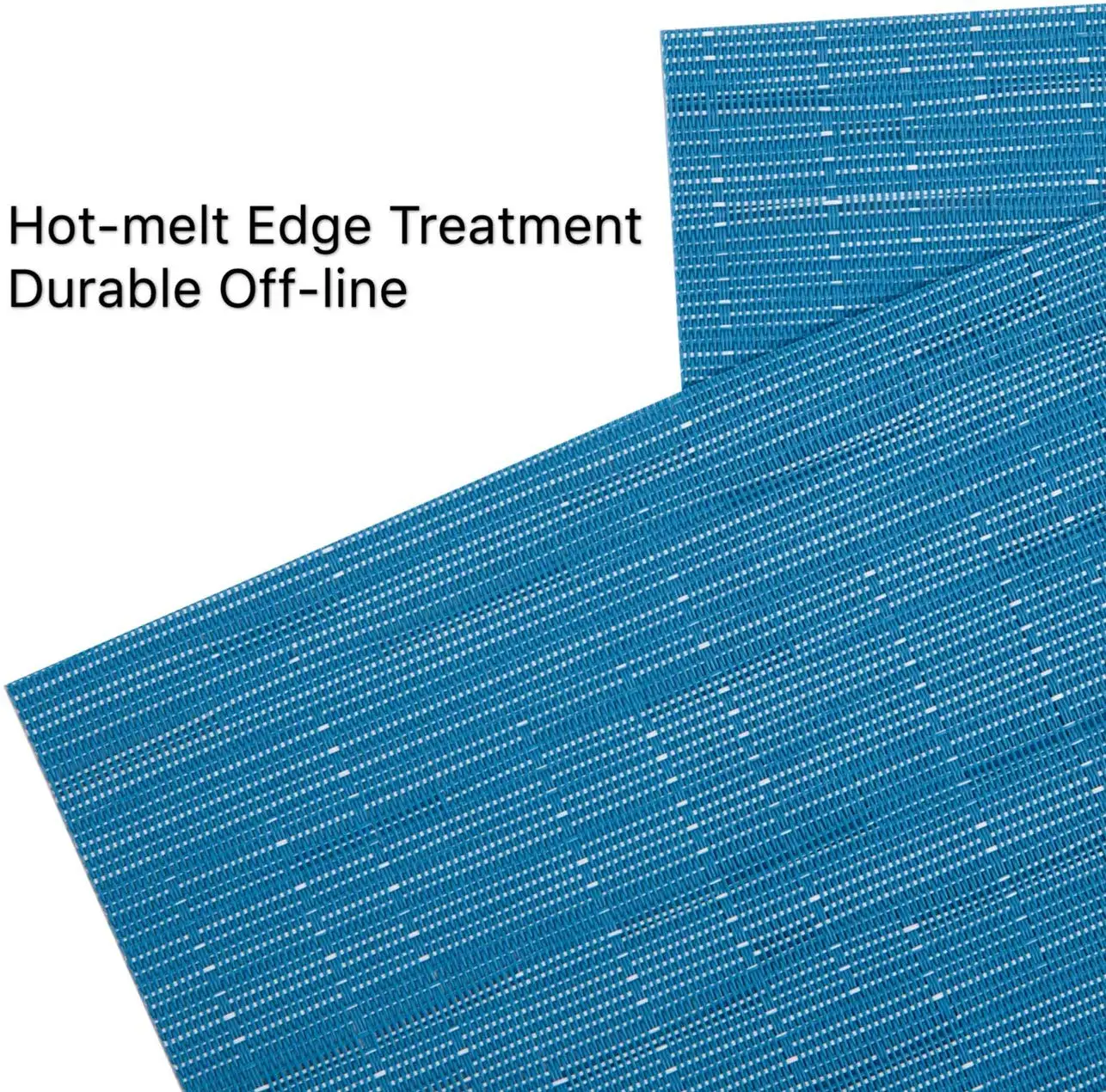 metable Placemats Set of 6 Washable Non-slip Heat Insulation Woven Vinyl Table Mats for Kitchen Dinning Table Place Mats (blue)