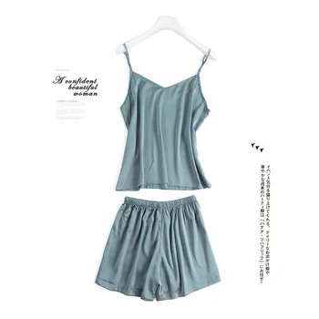 

Pajamas Women's 2020 New Style Spring Summer Sexy Camisole Shorts Two-Piece Set Korean-style Women's Home Wear