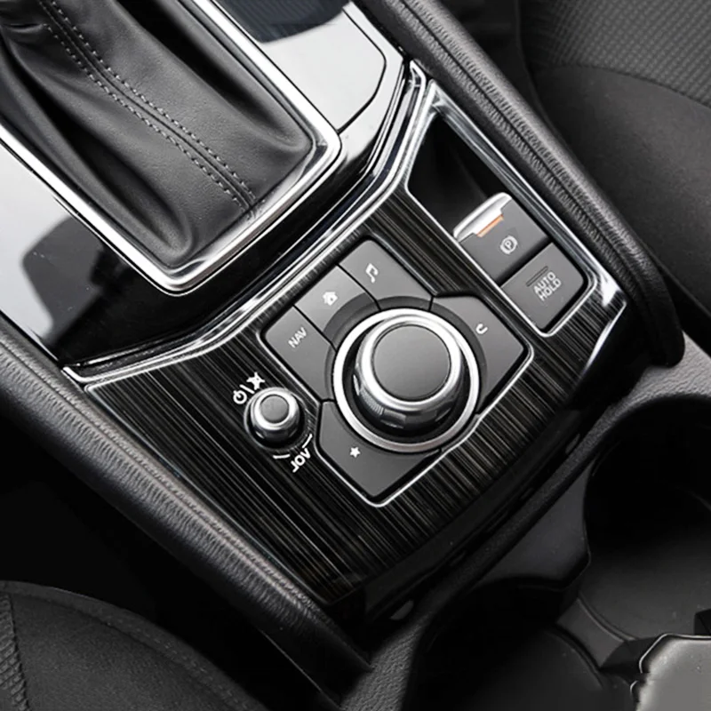 Silver FENGZHIQIU Gear Shift Knob Console Media Panel Cover Trim for Mazda CX-5 CX5 2017 2018 2019 2020 Silver FENGZHIQIU Gear Shift Knob Console Media Panel Cover Trim for Mazda CX-5 CX5 2017 2018 2019 2020