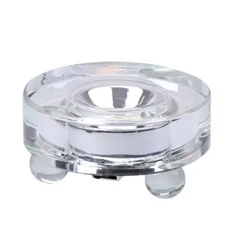 

LED Light-up Display Base Crystal Light Stand Display Holder for Crafts Glass Art with US Plug (White Light)