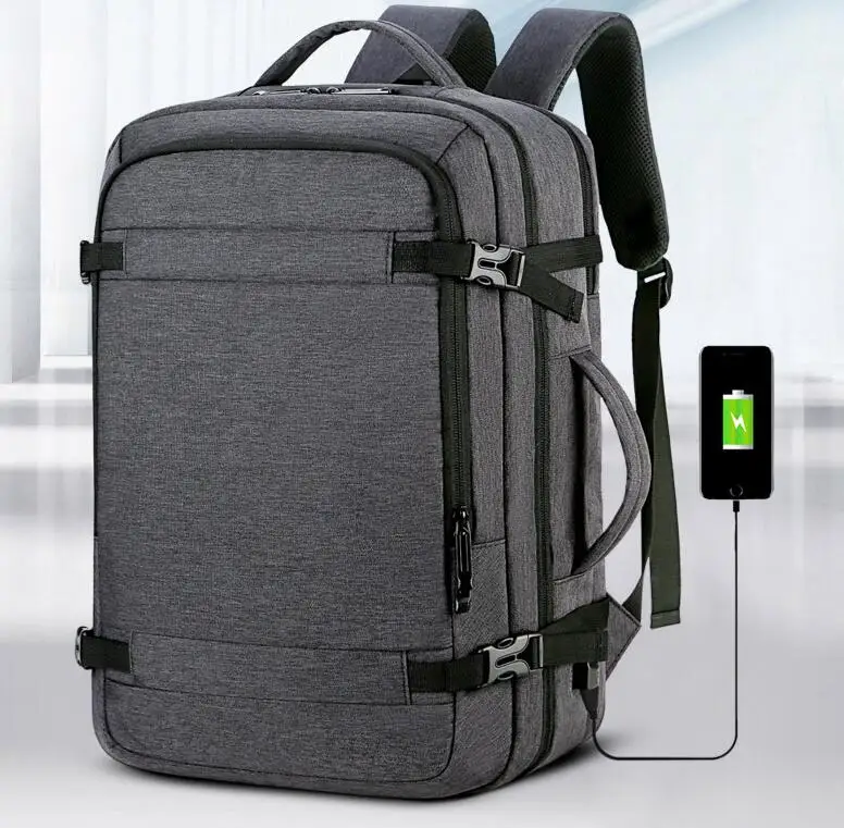 

LOOZYKIT Shoulder Bag Waterproof Oxford Cloth Men's Business Computer Bag Multifunction Large Capacity Travel Usb Charging