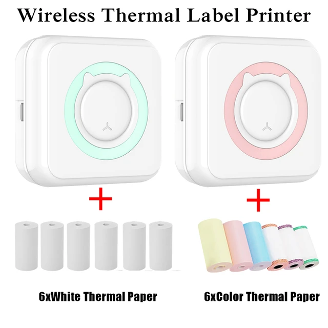 Mini stampante termica tascabile Wireless portatile BT Connect 200dpi foto  etichetta Memo elenco stampa stampante senza inchiostro con rotolo di carta  - AliExpress