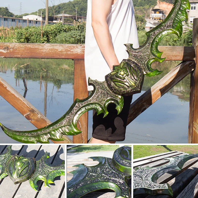 Cos WOW Illidan Stormrage Warglaive of Azzinoth игровое оружие для косплея реквизит 125 см 6,5 кг