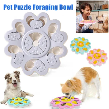 

Dog Food Feeder Bowl Food Toy Interaction Toys Smart Puzzle Puppy Training Games UD88