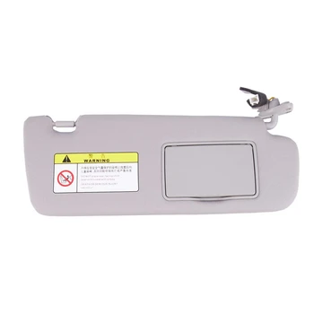 

RHD Car Inner Sun Visor Shield Shade Board with Mirror 852020R300 for HYUNDAI 2005 2006 2007 2008 2009 Sonata NF NFC Grey