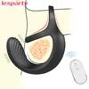 Vibrating Penis Massager Male Chastity Cock Ring Sex Toys for Men Wireless Remote Control Testicle Vibrator Men's Masturbator 1