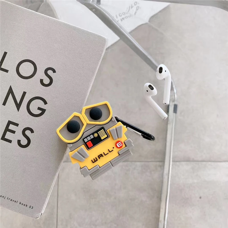 Чехол для наушников Airpods 2 силиконовый чехол с мультяшным роботом и аниме мягкий
