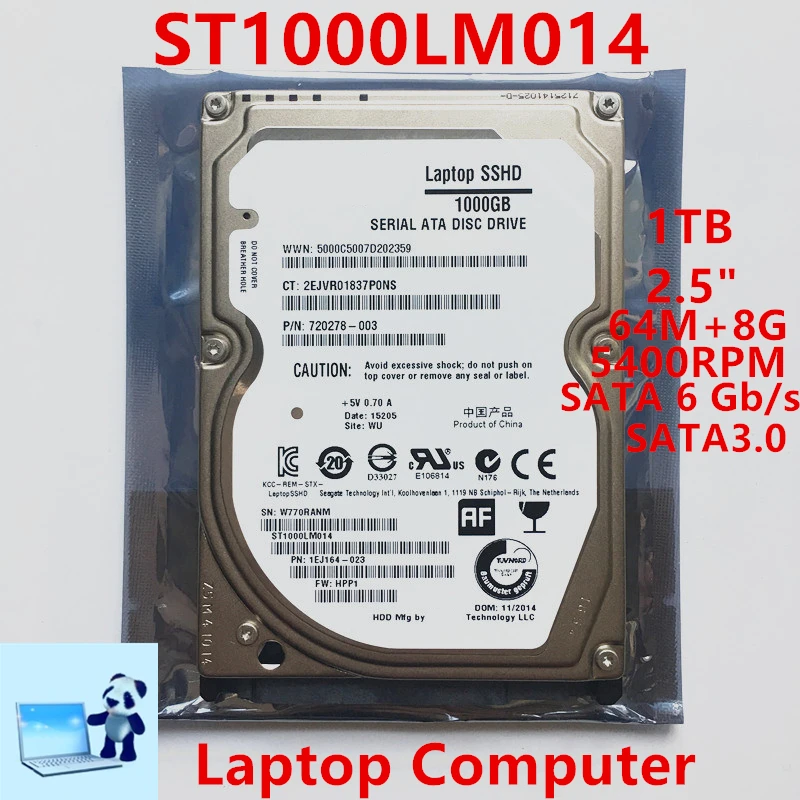 Новый SSHD для Seagate Brand 1 ТБ 2 5 &quotSATA 6 ГБ/сек. 64MB + 8G 5400RPM внутреннего жесткого диска