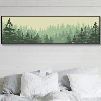 

Minimalist Landscape Forest Woodland Canvas Paintings Nordic Wall Art Pictures Poster Print for Modern Living Room Office Decor