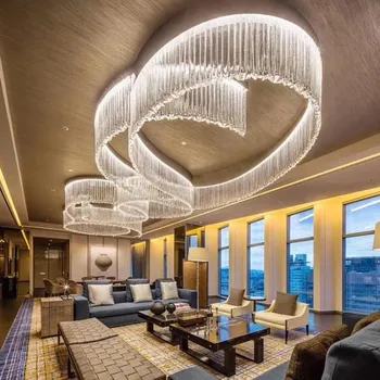 

Led Hotel Lobby Sales Office Conference Room Sand Table Duplex Exhibition Hall ktv Beauty Salon Villa Chinese Retro Stone Dropli