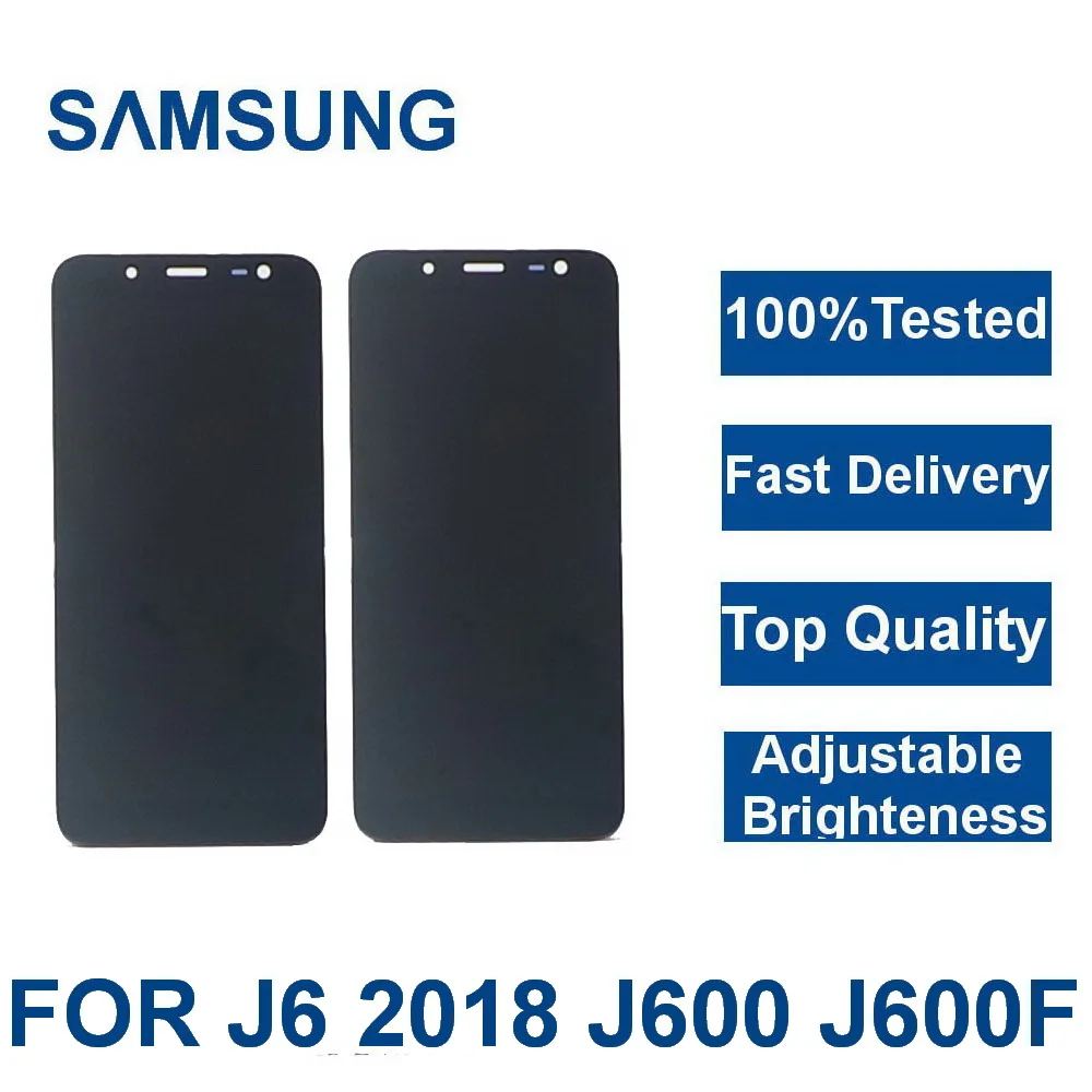 100% протестирован для телефонов SAMSUNG Galaxy J6 2018 lcd J600 J600F ЖК дисплей сенсорный экран