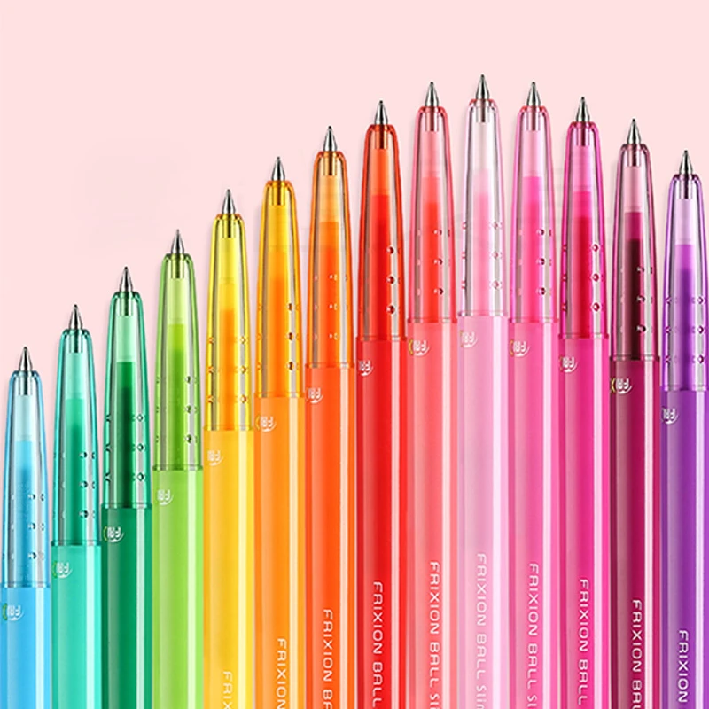 Pilot Frixion Ball Slim Gel Pen 0 38mm 6pcs Lot Colors Available Black Blue Red Green Violet Writing Supplies Lfbs 18uf Gel Pens Aliexpress