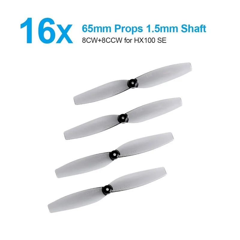 

BETAFPV Gemfan 16pcs 65mm 2-Blade Props with 1.5mm Shaft Whoop Drone Propellers for Toothpick Like HX100 SE 1S Toothpick Quad
