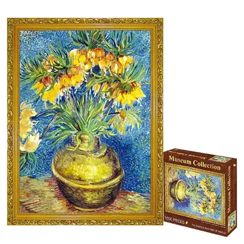

1000Pcs/Set Jigsaw Puzzles Kids Puzzle Puzzles Educational Toy Adults Cardboard Colorful Round Rainbow Palette Intellectual Game