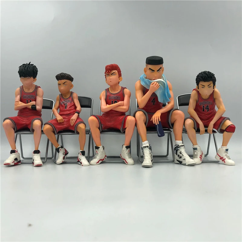 Баскетбольные фигурки SLAM DUNK Shohoku Sakuragi Hanamichi Rukawa Kaede Takenori Akagi 15 17 см 5