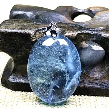 

Genuine Natural Blue Aquamarine Pendant Jewelry For Woman Lady Man Love 25x20x8mm Oval Beads Stone Silver Ocean Gemstone AAAAA
