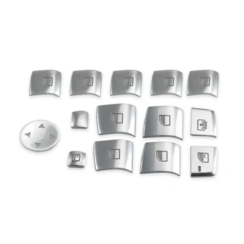 

12pcs Brand New And High Quality Glass Window Lift Switch Sticker Trim For BMW 5 Series F10 F18 2011-17