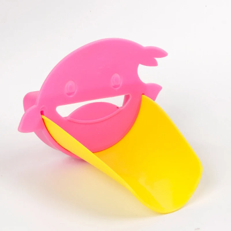 dolphin pink yellow Смеситель для ванной комнаты, мультипликационный детский Ручной моющий прибор, Детская направляющая мойка, удлинитель для смесителя, аксессуары для ванной комнаты - Цвет: dolphin pink yellow