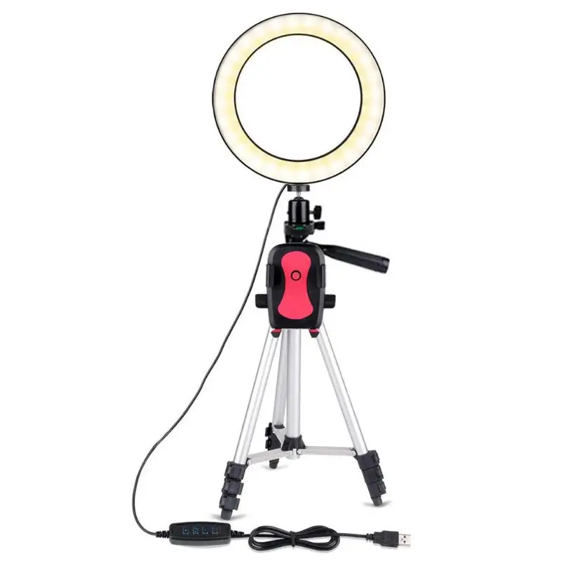 

7.9 inch Studio Phone Video LED Ring Light Dimmable Fill-in Light+Tripod