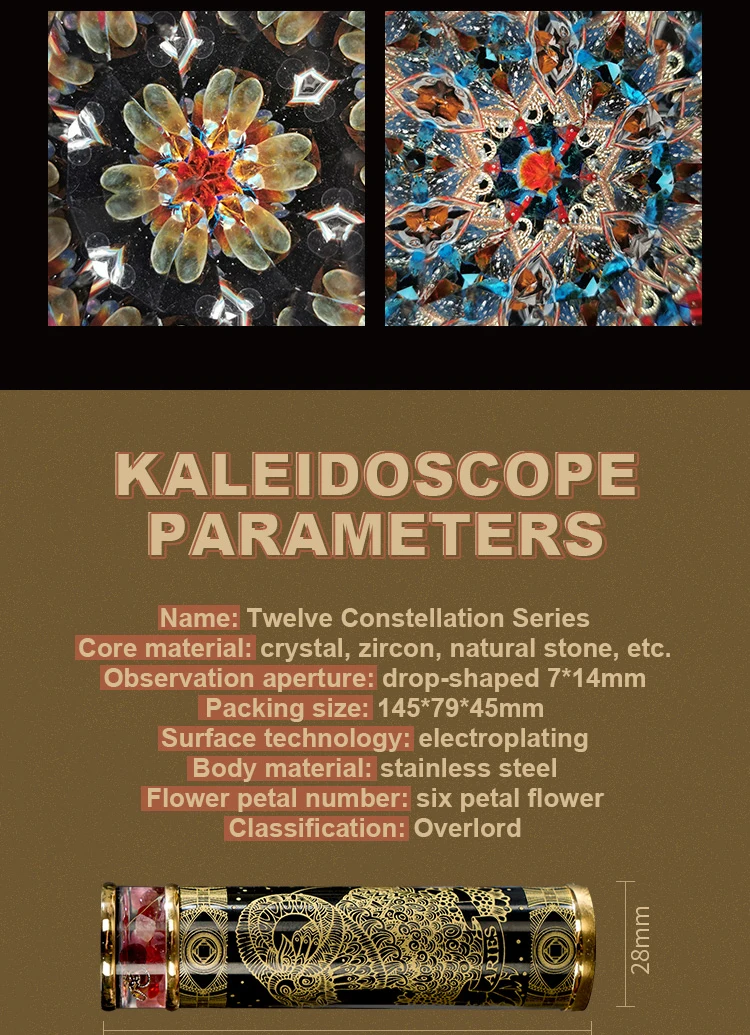 MORLENS Kaleidoscope men and women Christmas girlfriends birthday gifts high grade creative 12 constellations decompression MORLENS Kaleidoscope men and women Christmas girlfriends birthday gifts high grade creative 12 constellations decompression