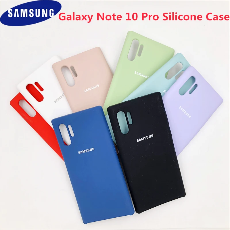 

Original Samsung Galaxy Note 10 Pro Liquid Silicone Protective Case Soft Silky Soft Shell Cover For Galaxy Note10 + Phone Case