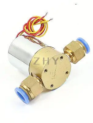 Прямое Действие 2 способ PC12-01 Быстрый фитинг Соленоидный клапан AC220V
