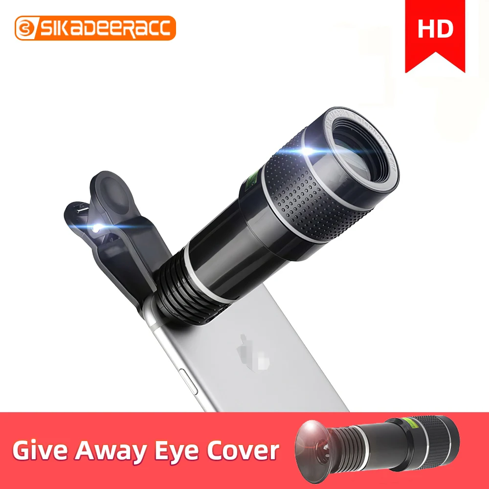 

20X Telephoto Zoom Phone Camera Lens Tripod For iPhone X XS Max XR Simple Universal Smartphone Fashion HD Monocular Telescope