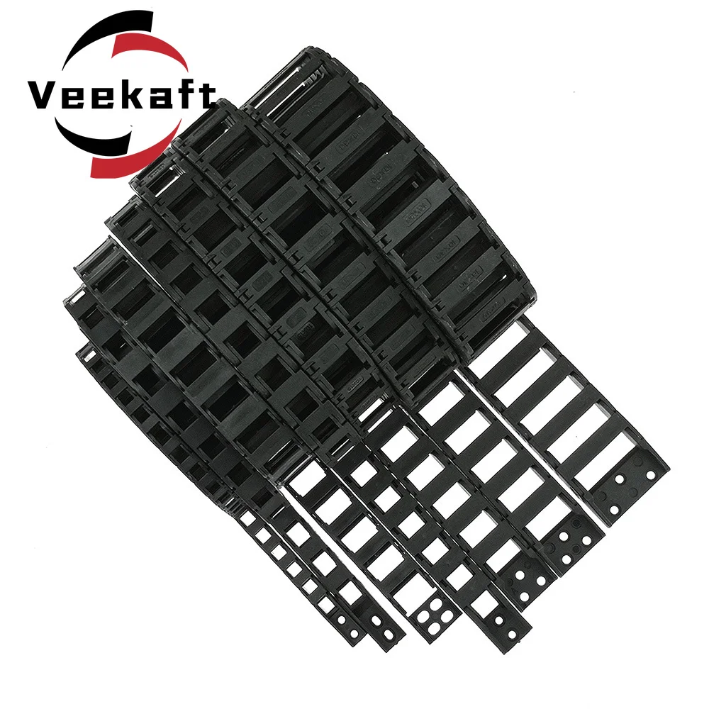 Cable de transporte de cadena con conectores de extremos para máquina de grabado de impresora 3D CNC, 5x5, 7x7, 10x10, 10x15, 10x20, 10x30, L1000mm