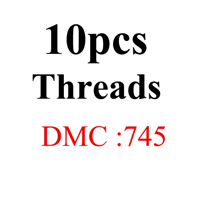 Oneroom DMC многоцветные две этикетки нитки вышивки крестом Хлопок Шитье, моток пряжи вышивка нить наборы 6 - Цвет: 10pcs-DMC745