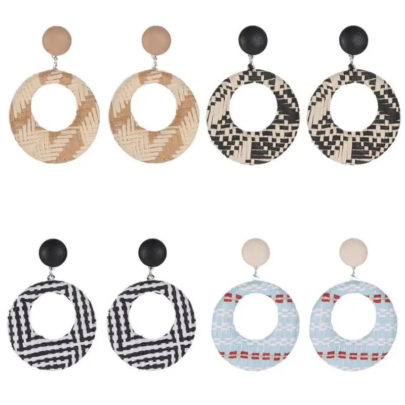 Серьги для женщин Boho 2019 висячие серьги-капельки модные большие Богемные