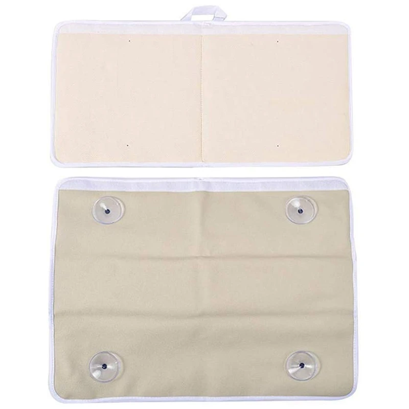 

Hot Bath Kneeling Pad, Bath Kneeler Elbow Rest Pad with Toy Net and Storage Bag Easy Clean Quick Dry Soft Non-Slip Bathtub Kneel